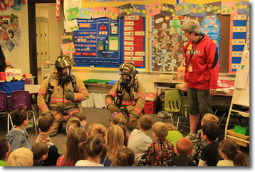 Lima Fire Dept. instructs school students on fire prevention and fire safety